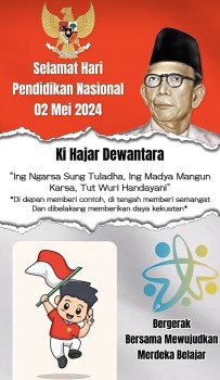 SDN 313 KALIBA mengikuti kegiatan Upacara Peringatan Hari Pendidikan Nasional.. Kamis 2 Mei 2024 di Belopa Kab. Luwu