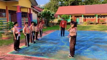 Kegiatan Ekstrakulikuler Pramuka SDN 313 Kaliba.. Jumat 3 Mei 2024 